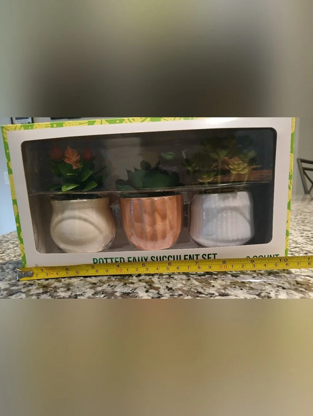 NWT Potted Faux Succulent Set
